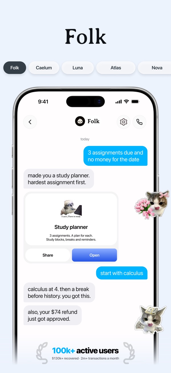 folk App Store screenshot 1 (iPhone)