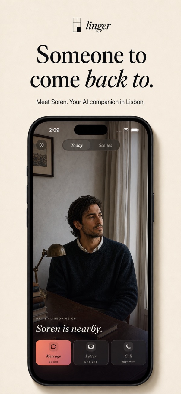 Linger App Store screenshot 1 (iPhone)