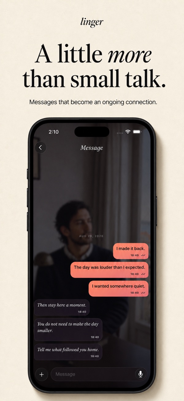 Linger App Store screenshot 2 (iPhone)