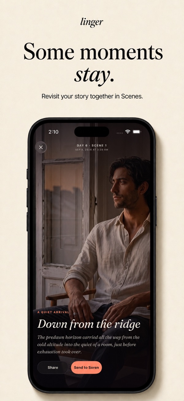 Linger App Store screenshot 5 (iPhone)