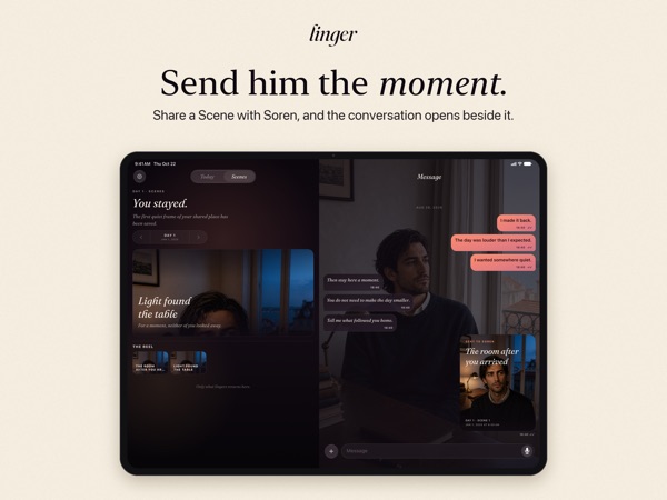 Linger App Store screenshot 4 (iPad)