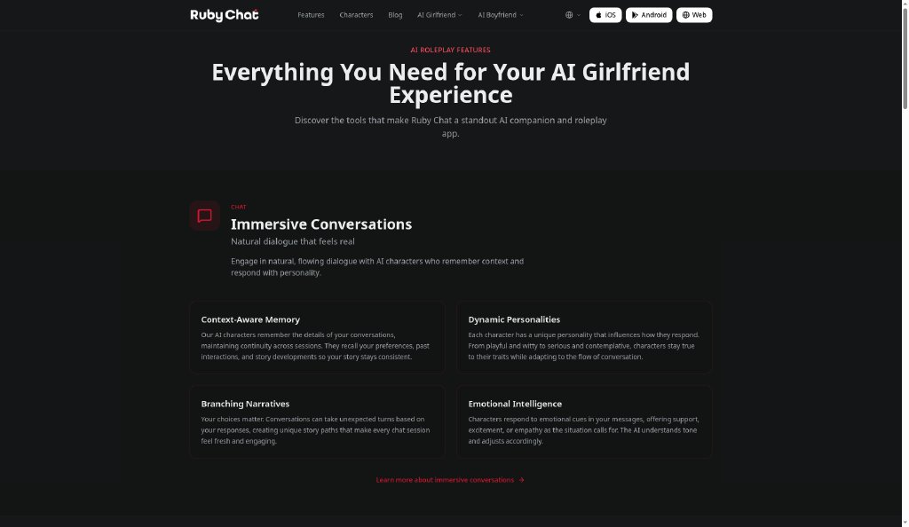 Ruby Chat website preview 4 (website)