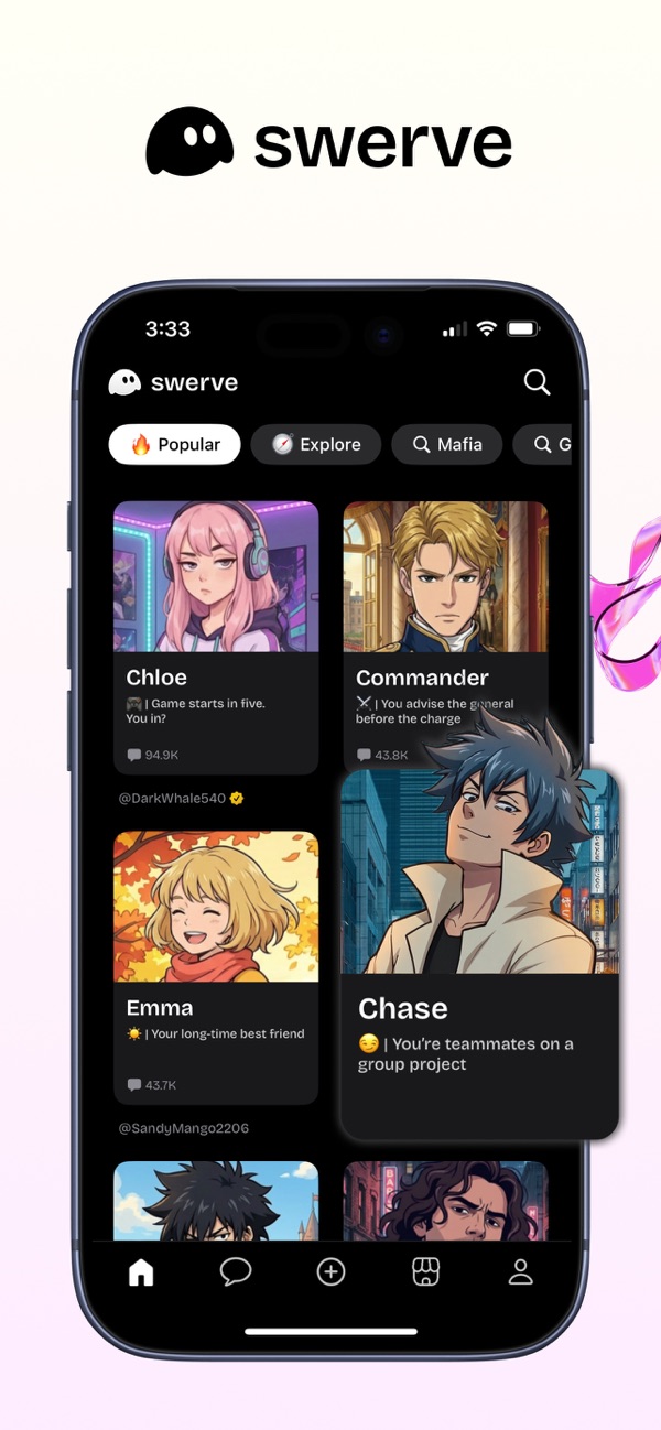 Swerve App Store screenshot 1 (iPhone)
